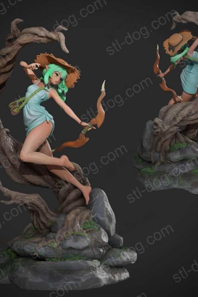 哥布林杀手 妖精弓手(High Elf) 3D打印图纸